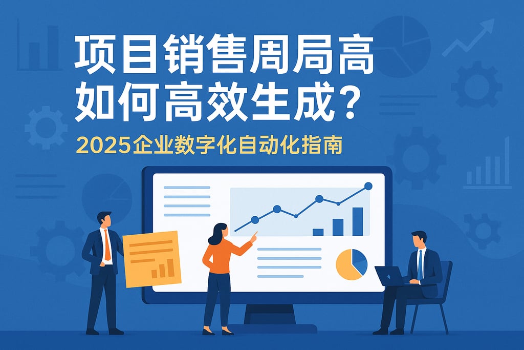 项目销售周报表如何高效生成？2025企业数字化自动化指南