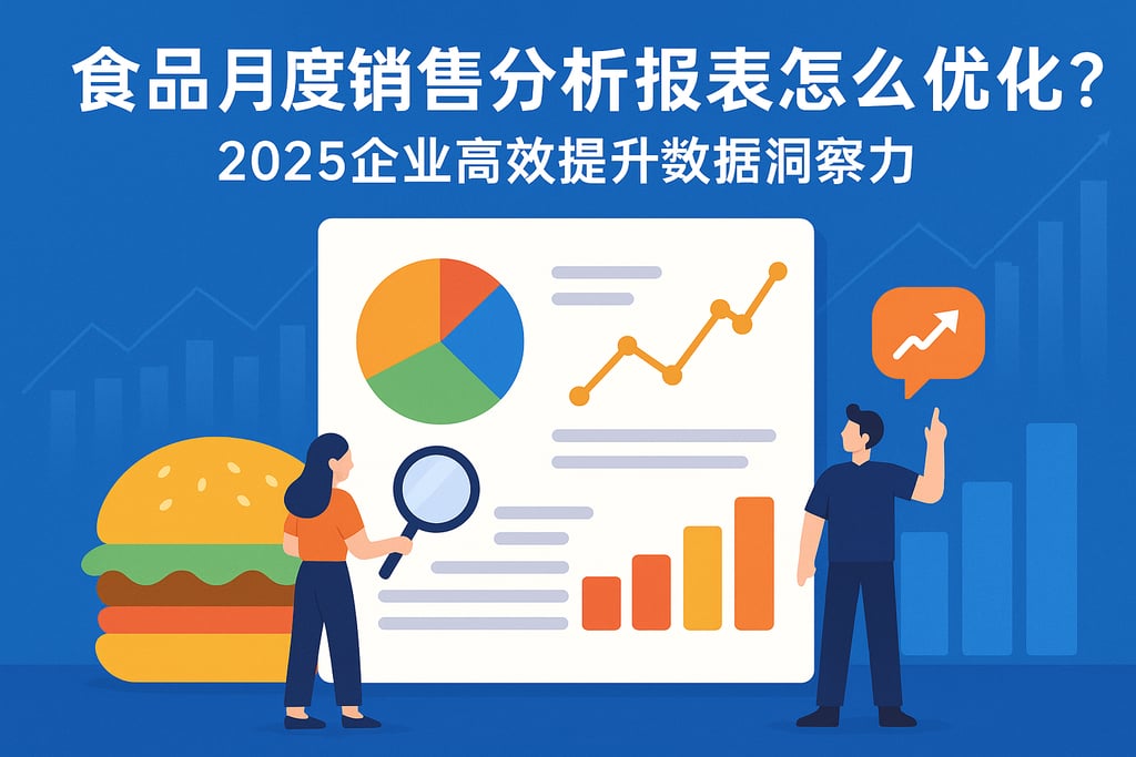 食品月度销售分析报表怎么优化？2025企业高效提升数据洞察力