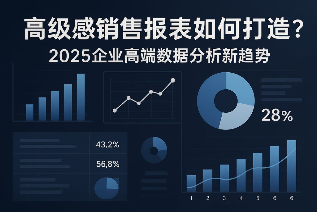 高级感销售报表如何打造？2025企业高端数据分析新趋势