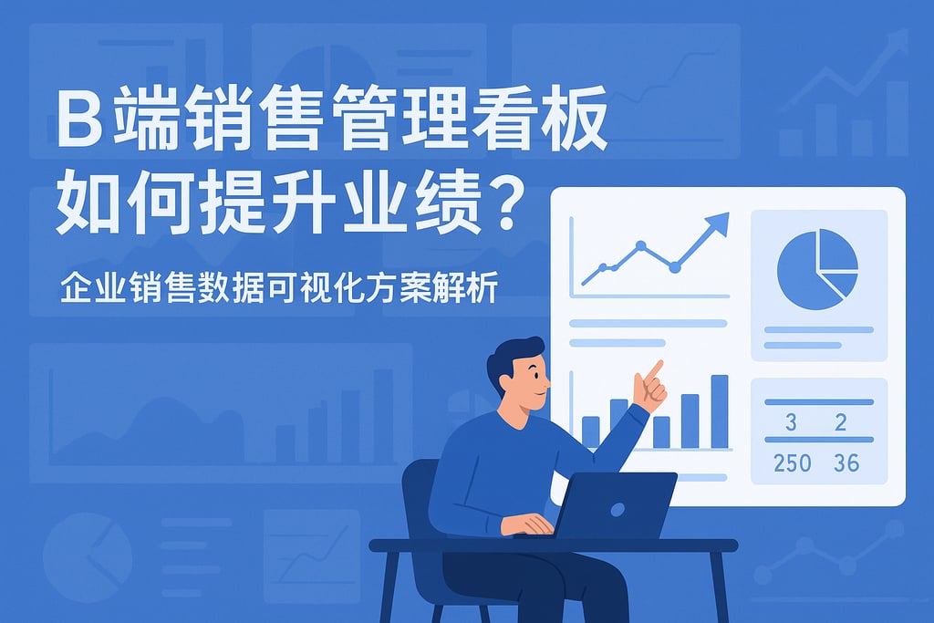 B端销售管理看板如何提升业绩？企业销售数据可视化方案解析