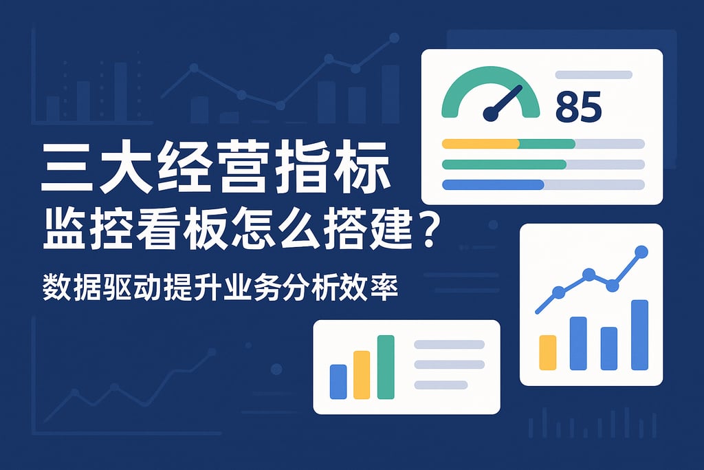 三大经营指标监控看板怎么搭建？数据驱动提升业务分析效率