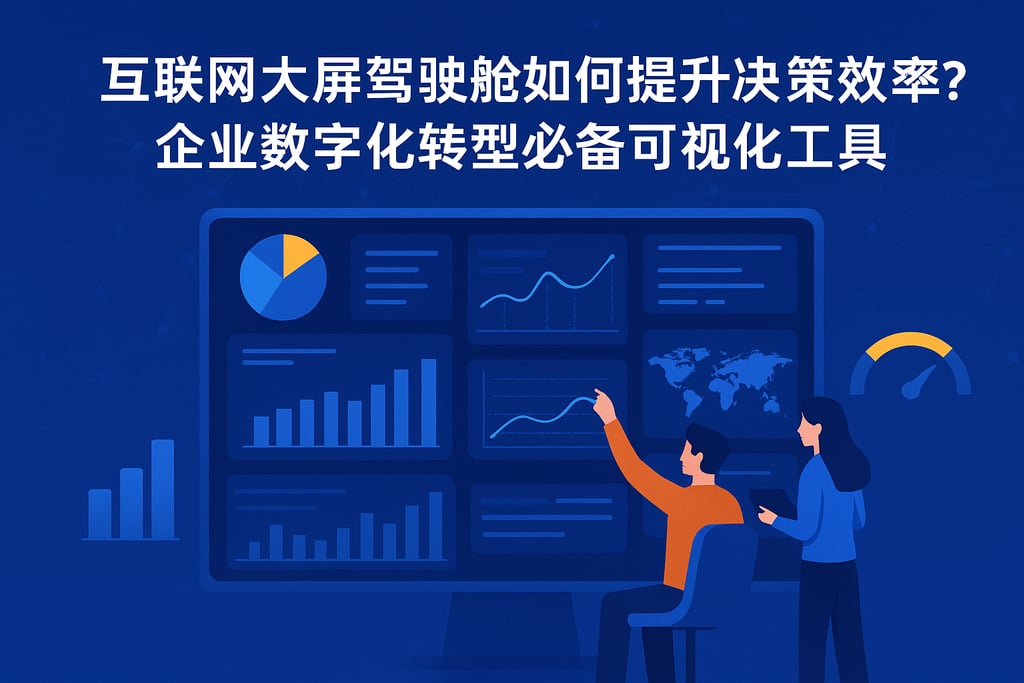 互联网大屏驾驶舱如何提升决策效率？企业数字化转型必备可视化工具