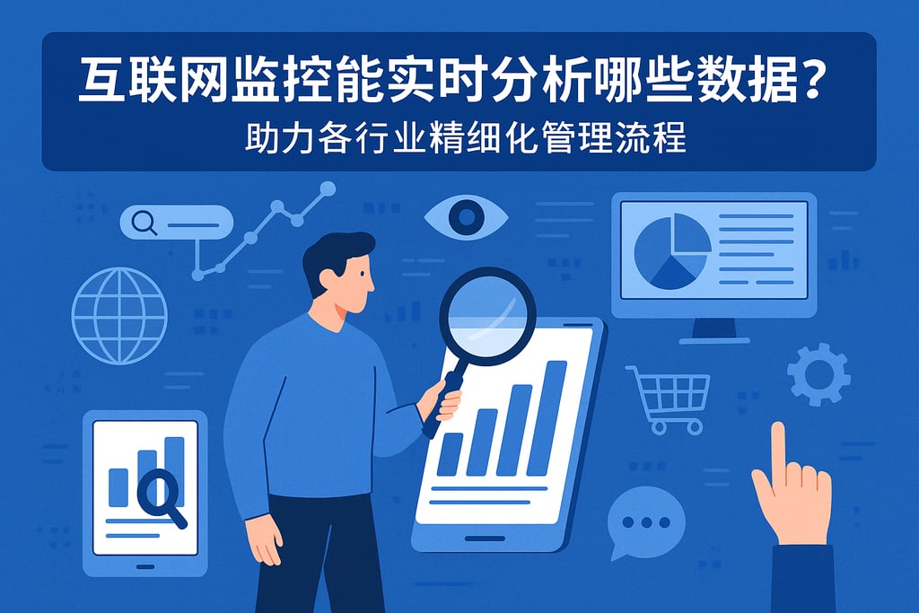 互联网监控能实时分析哪些数据？助力各行业精细化管理流程