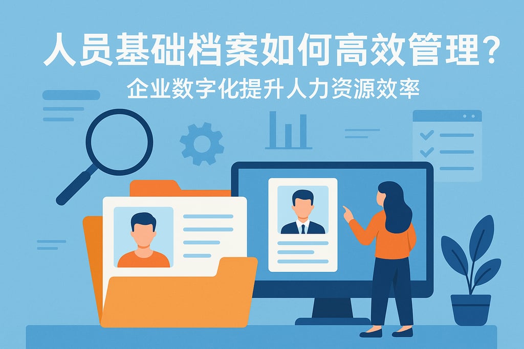 人员基础档案如何高效管理？企业数字化提升人力资源效率