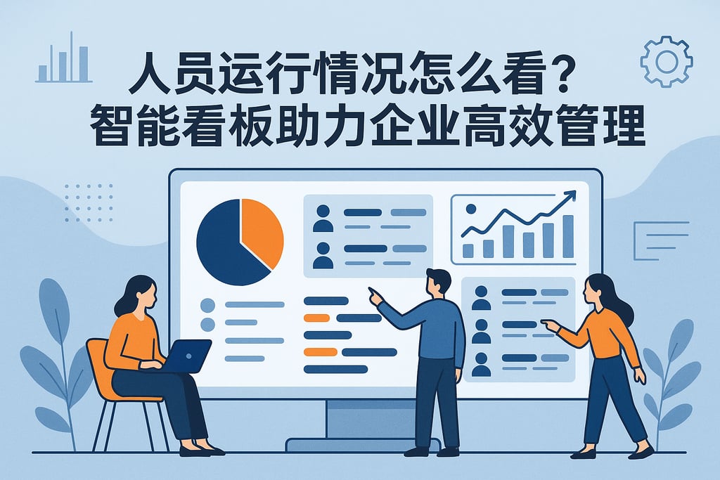 人员运行情况怎么看？智能看板助力企业高效管理