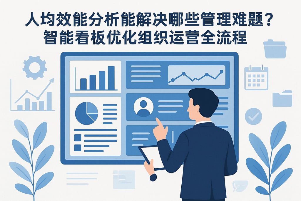 人均效能分析能解决哪些管理难题？智能看板优化组织运营全流程