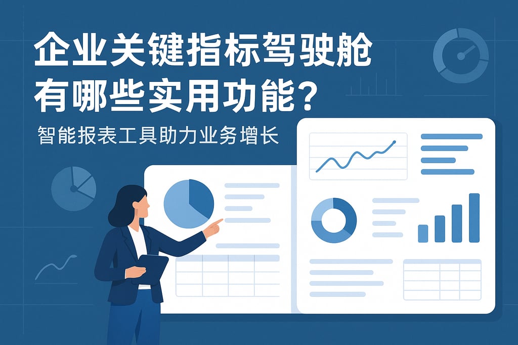 企业关键指标驾驶舱有哪些实用功能？智能报表工具助力业务增长