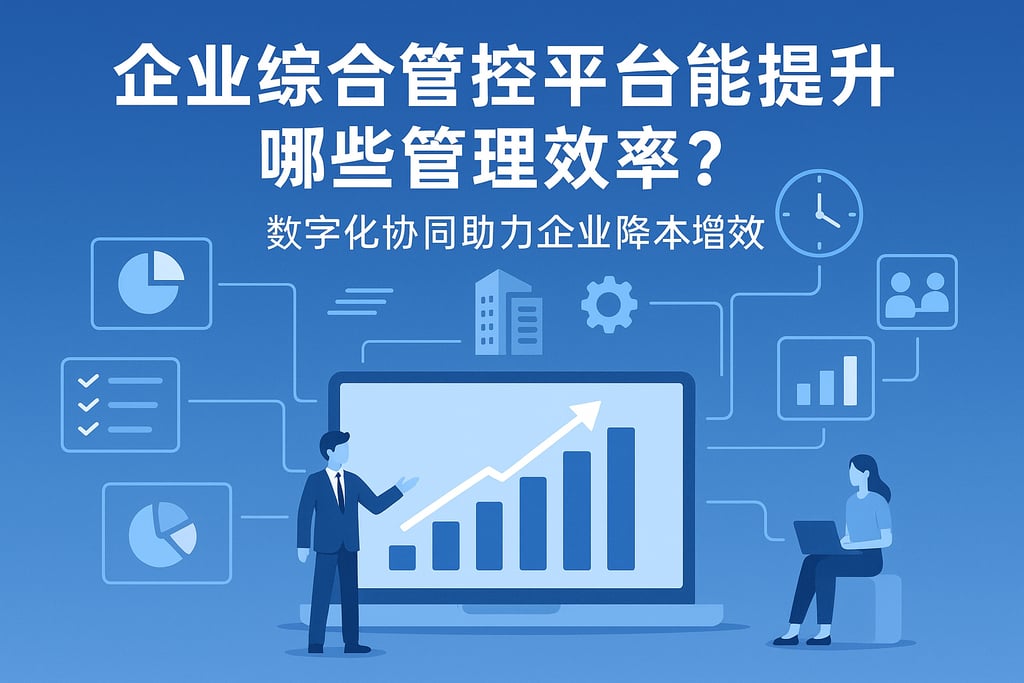 企业综合管控平台能提升哪些管理效率？数字化协同助力企业降本增效