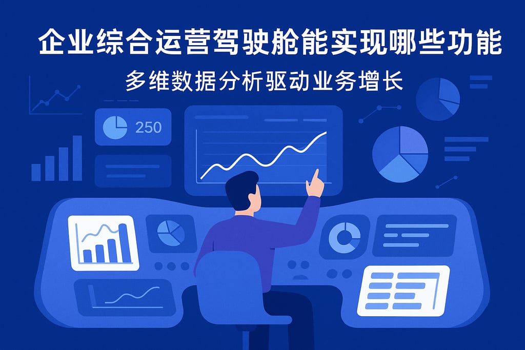 企业综合运营驾驶舱能实现哪些功能？多维数据分析驱动业务增长