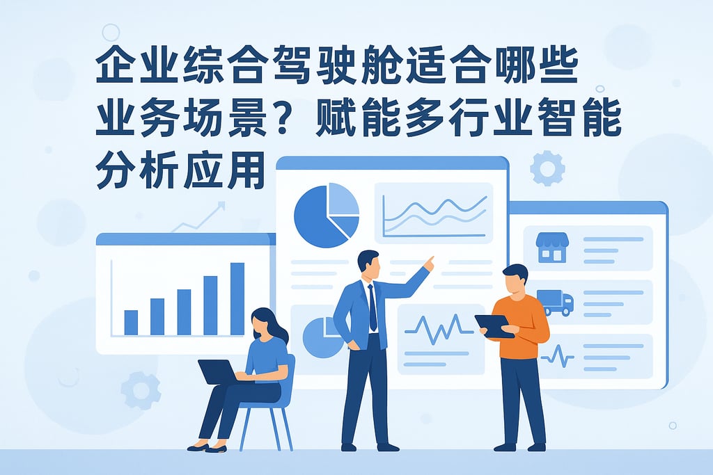 企业综合驾驶舱适合哪些业务场景？赋能多行业智能分析应用