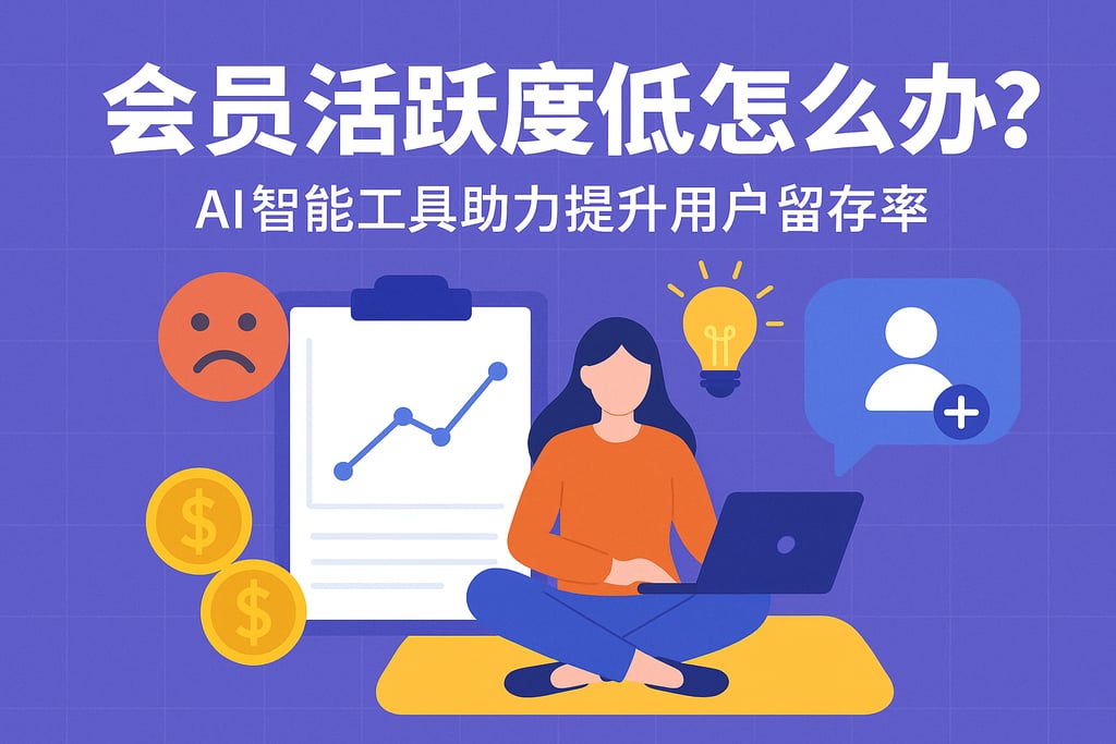 会员活跃度低怎么办？AI智能工具助力提升用户留存率