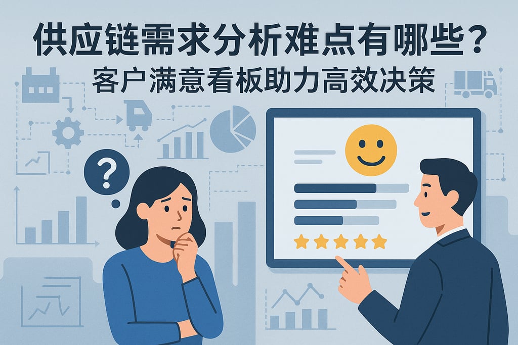 供应链需求分析难点有哪些？客户满意看板助力高效决策