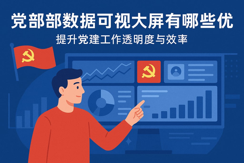 党支部数据可视化大屏有哪些优势？提升党建工作透明度与效率