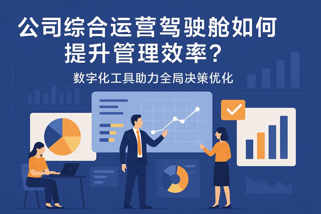 公司综合运营驾驶舱如何提升管理效率？数字化工具助力全局决策优化