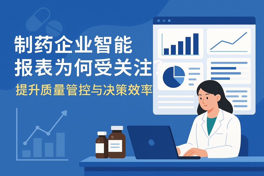 制药企业智能报表为何受关注？提升质量管控与决策效率