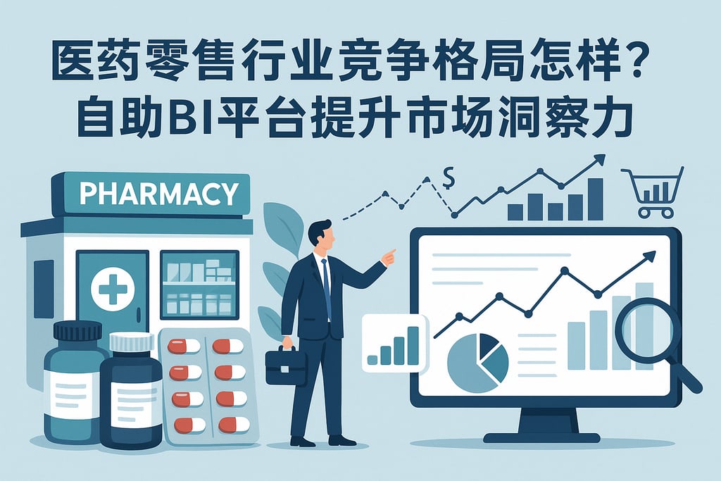 医药零售行业竞争格局怎样？自助BI平台提升市场洞察力