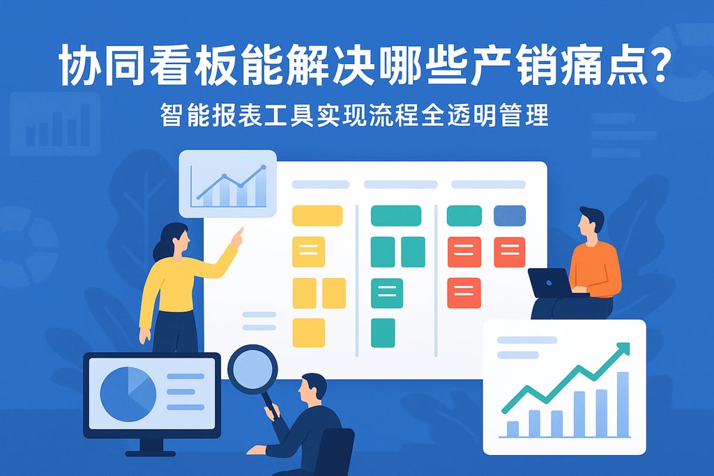 协同看板能解决哪些产销痛点？智能报表工具实现流程全透明管理