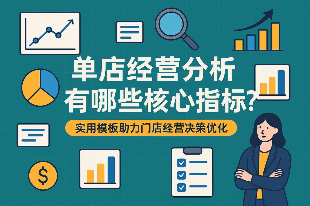 单店经营分析有哪些核心指标？实用模板助力门店经营决策优化