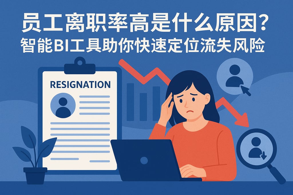 员工离职率高是什么原因？智能BI工具助你快速定位流失风险