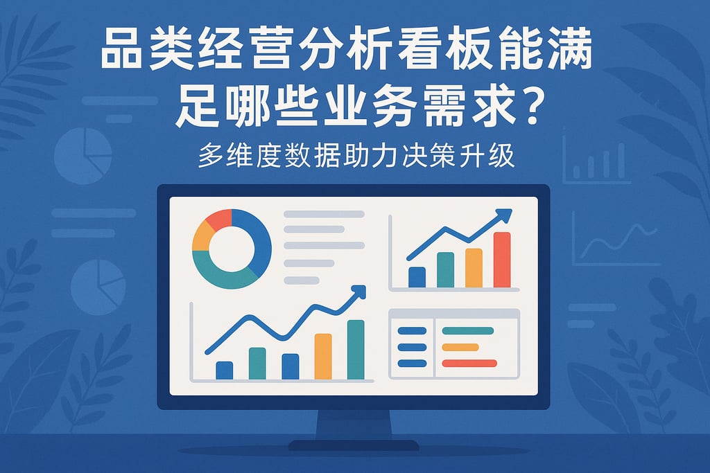 品类经营分析看板能满足哪些业务需求？多维度数据助力决策升级