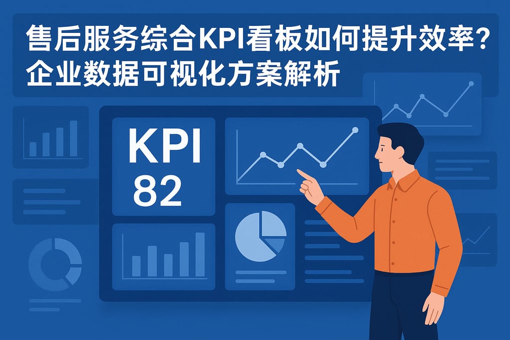 售后服务综合KPI看板如何提升效率？企业数据可视化方案解析