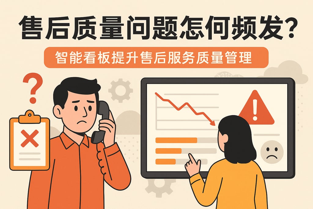 售后质量问题为何频发？智能看板提升售后服务质量管理