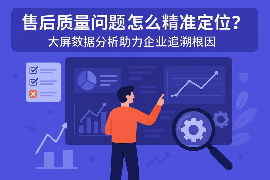 售后质量问题怎么精准定位？大屏数据分析助力企业追溯根因