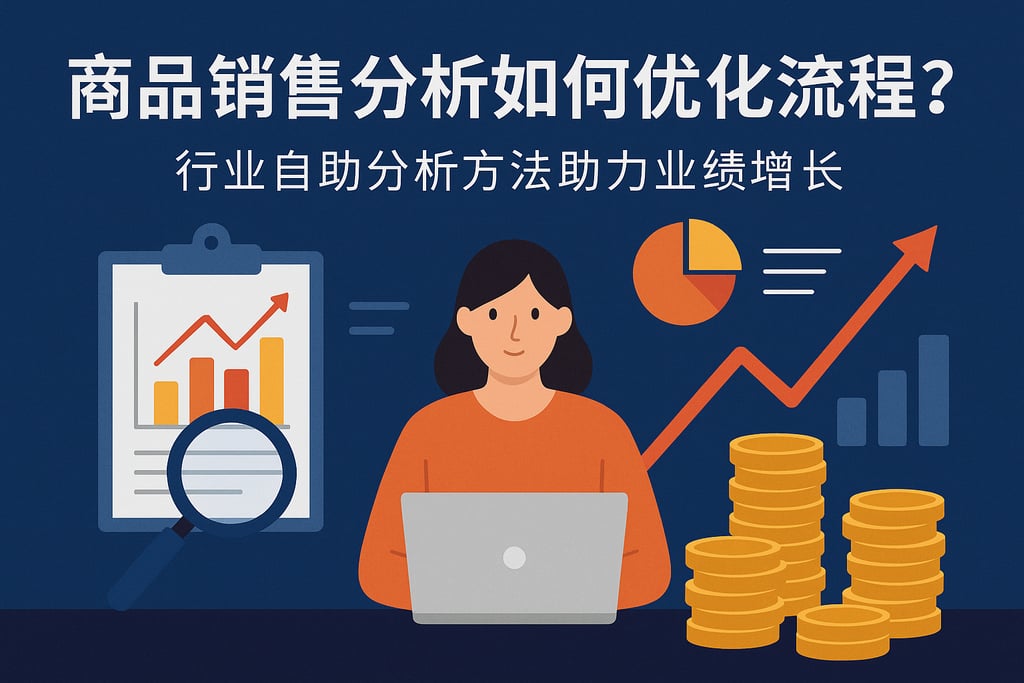 商品销售分析如何优化流程？行业自助分析方法助力业绩增长