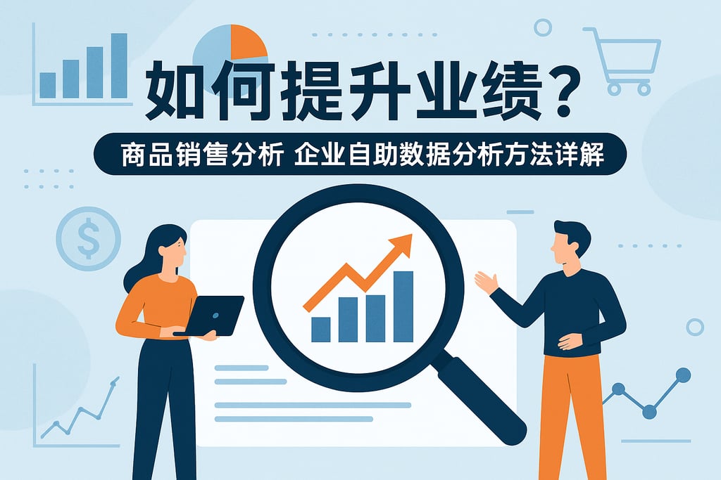 商品销售分析如何提升业绩？企业自助数据分析方法详解