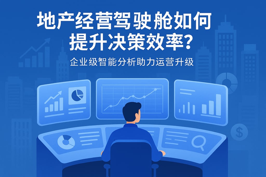 地产经营驾驶舱如何提升决策效率？企业级智能分析助力运营升级