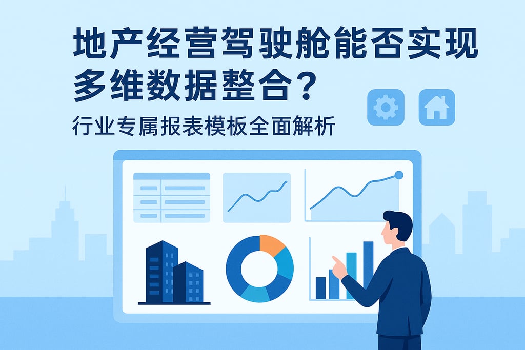 地产经营驾驶舱能否实现多维数据整合？行业专属报表模板全面解析