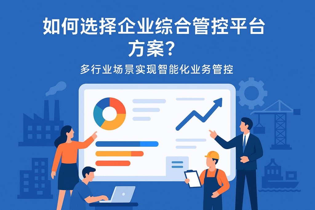 如何选择企业综合管控平台方案？多行业场景实现智能化业务管控