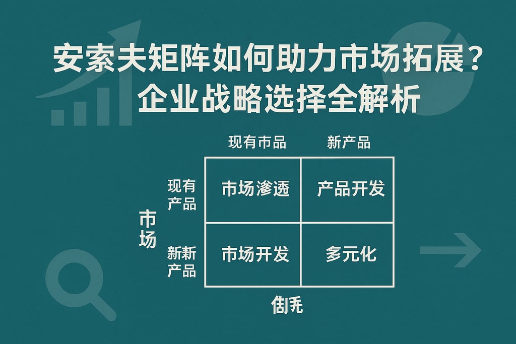 安索夫矩阵如何助力市场拓展？企业战略选择全解析