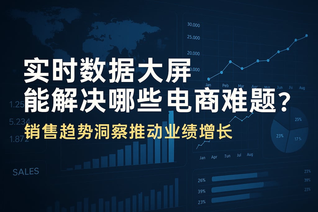 实时数据大屏能解决哪些电商难题？销售趋势洞察推动业绩增长