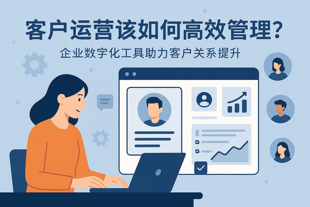 客户运营该如何高效管理？企业数字化工具助力客户关系提升