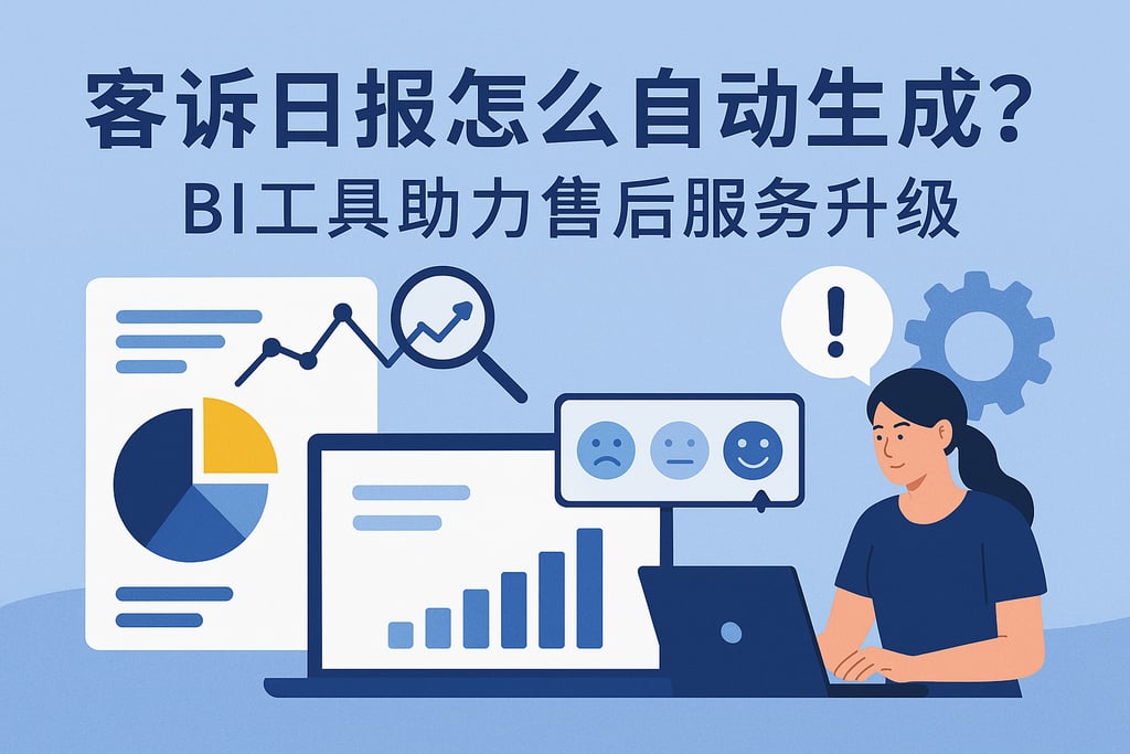 客诉日报怎么自动生成？BI工具助力售后服务升级