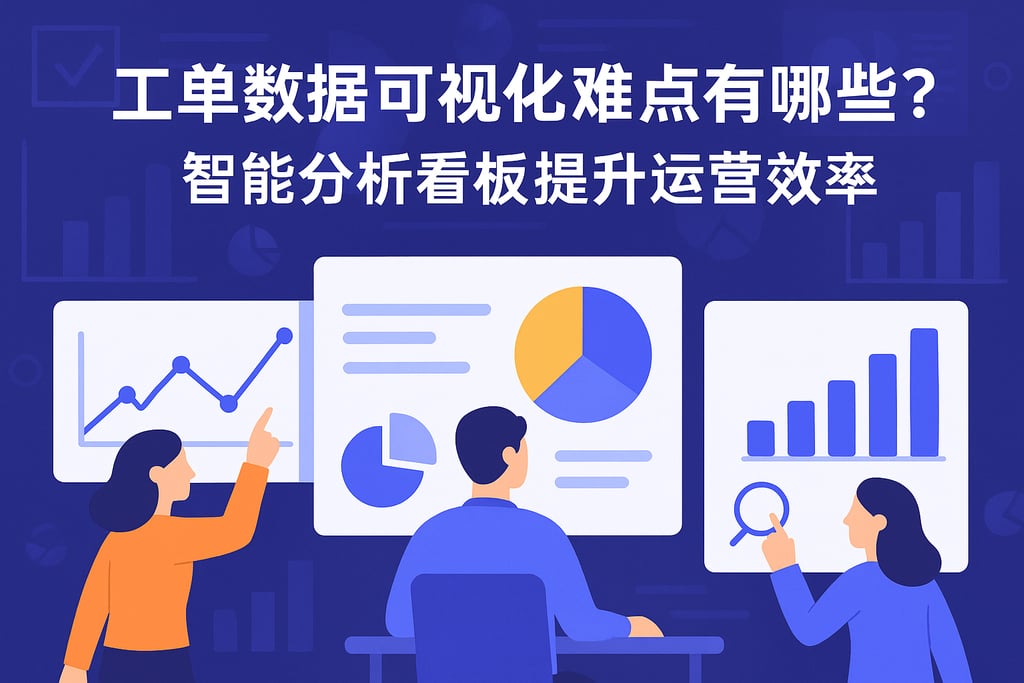 工单数据可视化难点有哪些？智能分析看板提升运营效率
