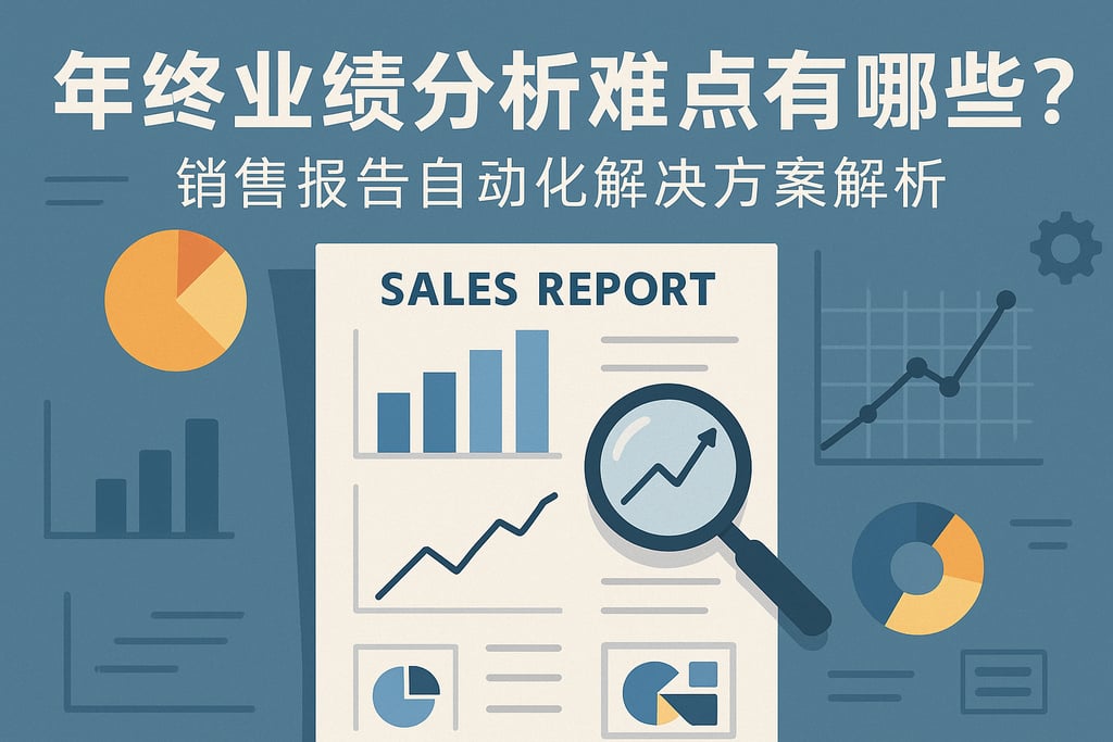 年终业绩分析难点有哪些？销售报告自动化解决方案解析