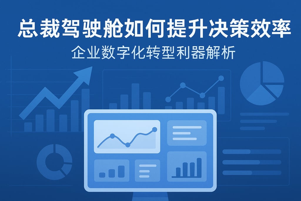 总裁驾驶舱如何提升决策效率？企业数字化转型利器解析
