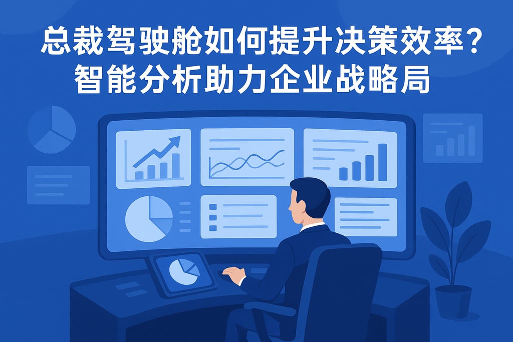 总裁驾驶舱如何提升决策效率？智能分析助力企业战略布局