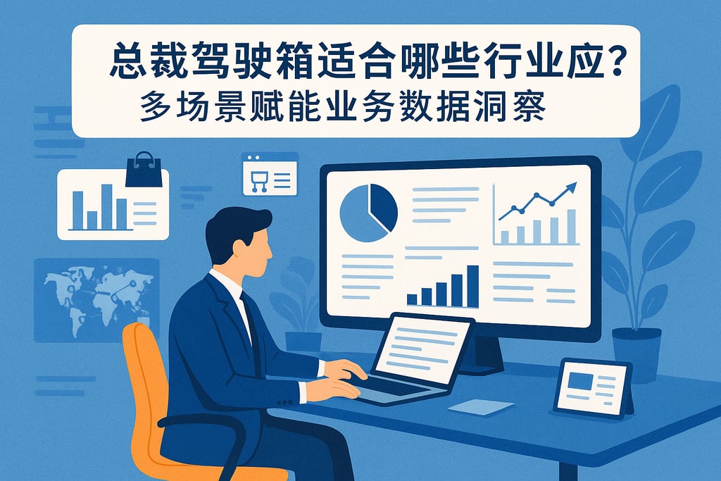 总裁驾驶舱适合哪些行业应用？多场景赋能业务数据洞察