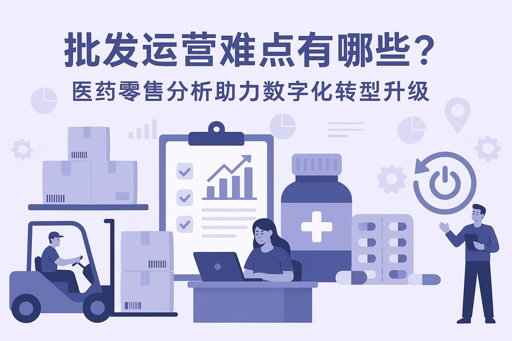 批发运营难点有哪些？医药零售分析助力数字化转型升级