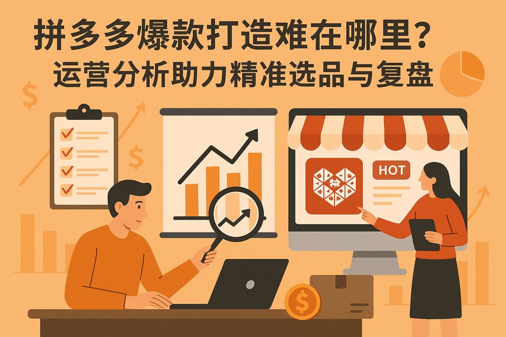 拼多多爆款打造难在哪里？运营分析助力精准选品与复盘