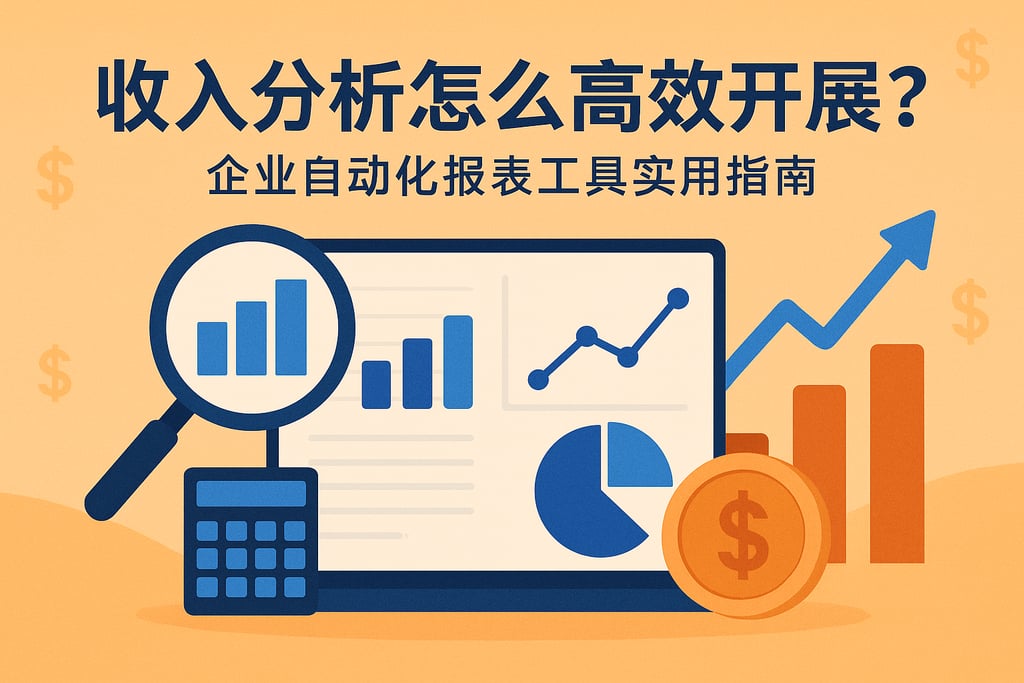 收入分析怎么高效开展？企业自动化报表工具实用指南