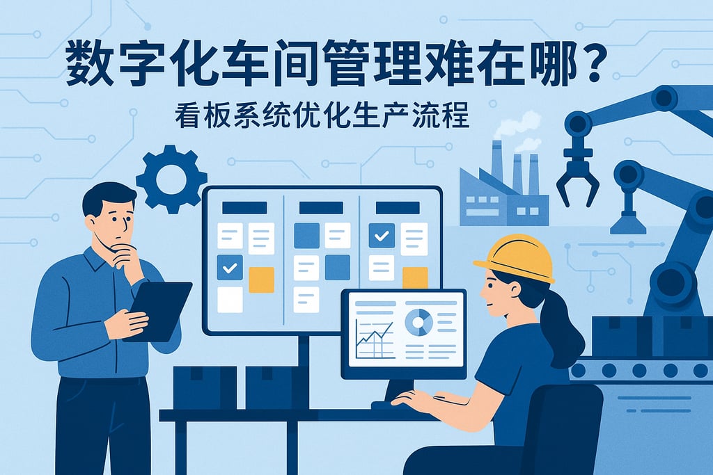 数字化车间管理难在哪？看板系统优化生产流程