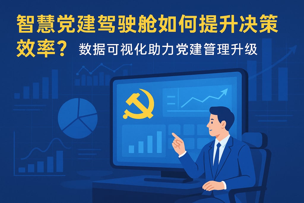 智慧党建驾驶舱如何提升决策效率？数据可视化助力党建管理升级