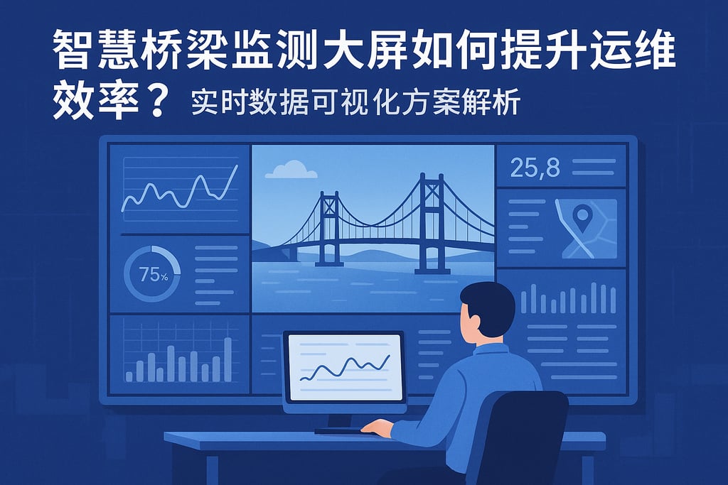 智慧桥梁监测大屏如何提升运维效率？实时数据可视化方案解析