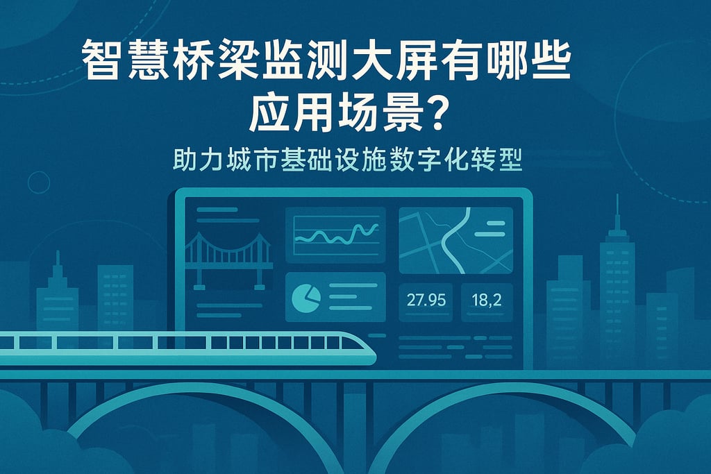 智慧桥梁监测大屏有哪些应用场景？助力城市基础设施数字化转型