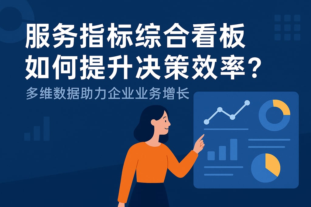 服务指标综合看板如何提升决策效率？多维数据助力企业业务增长