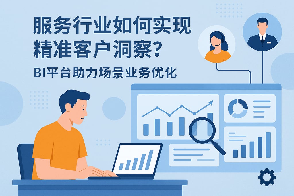 服务行业如何实现精准客户洞察？BI平台助力场景业务优化